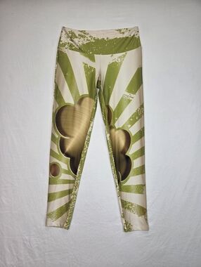 IPNG Graphic Print Leggings Rhinestone Accent Stretch Yoga Pants Size M/L 6–8